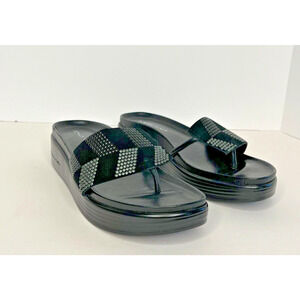 Donald J Pliner Women's Black Slides Platfom Sandals Size 8 New Fifi Sandals
